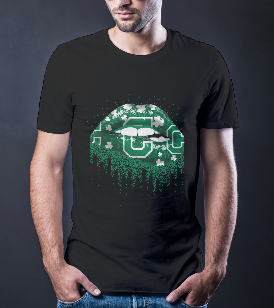 Cleveland Indians Lips Green Shamrock T-Shirt