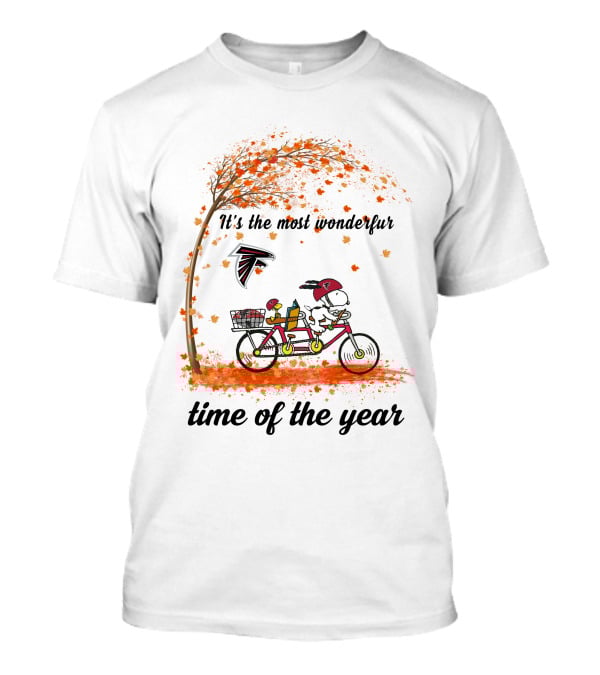 Atlanta Falcons It's The Most Wonderful Time Of The Year Autumn Theme T-Shirt