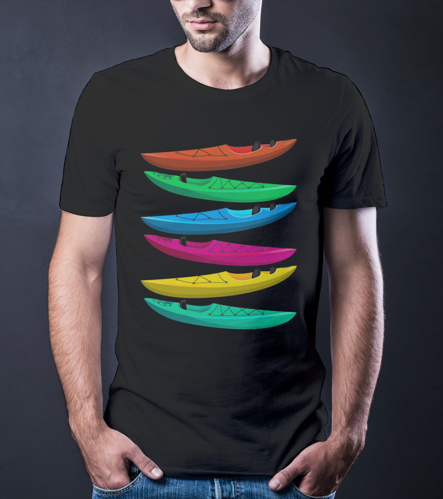 Vibrant Kayaks For Outdoor Adventure Kayaking And Boating T-Shirt