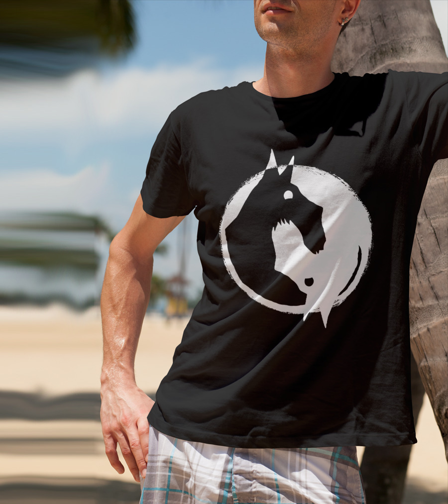 Yin Yang Dog Scottish Terrier T-Shirt
