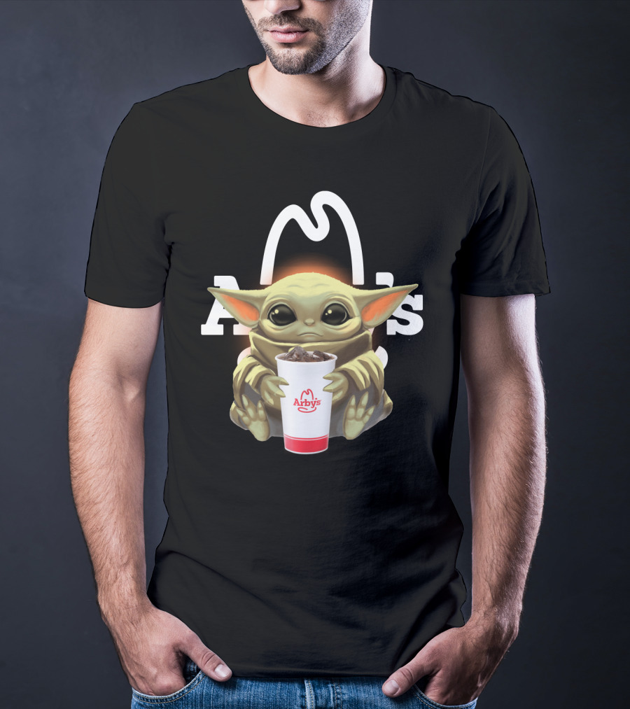 Baby Yoda Holding Arby's Drink T-Shirt