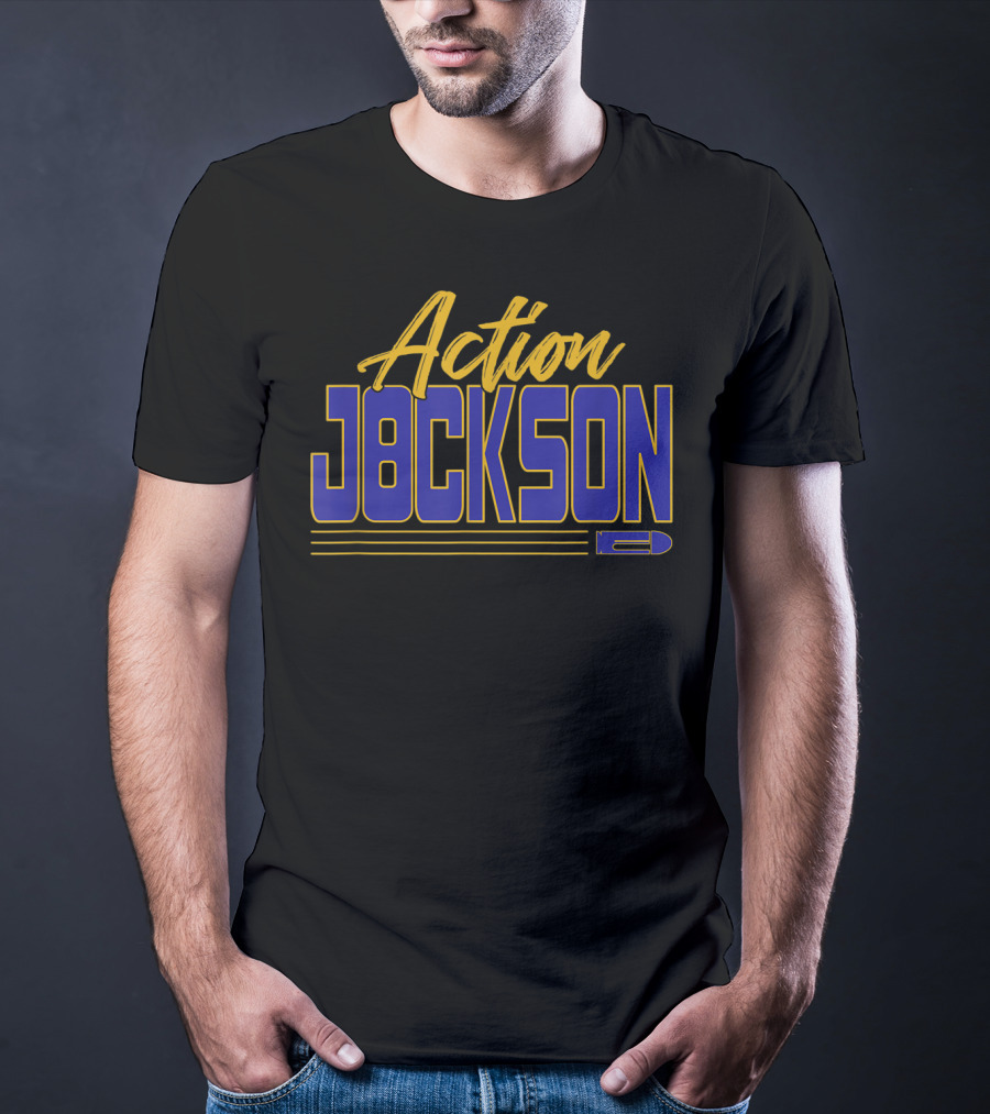 Action Jackson Baltimore Maryland QB 8 T-Shirt
