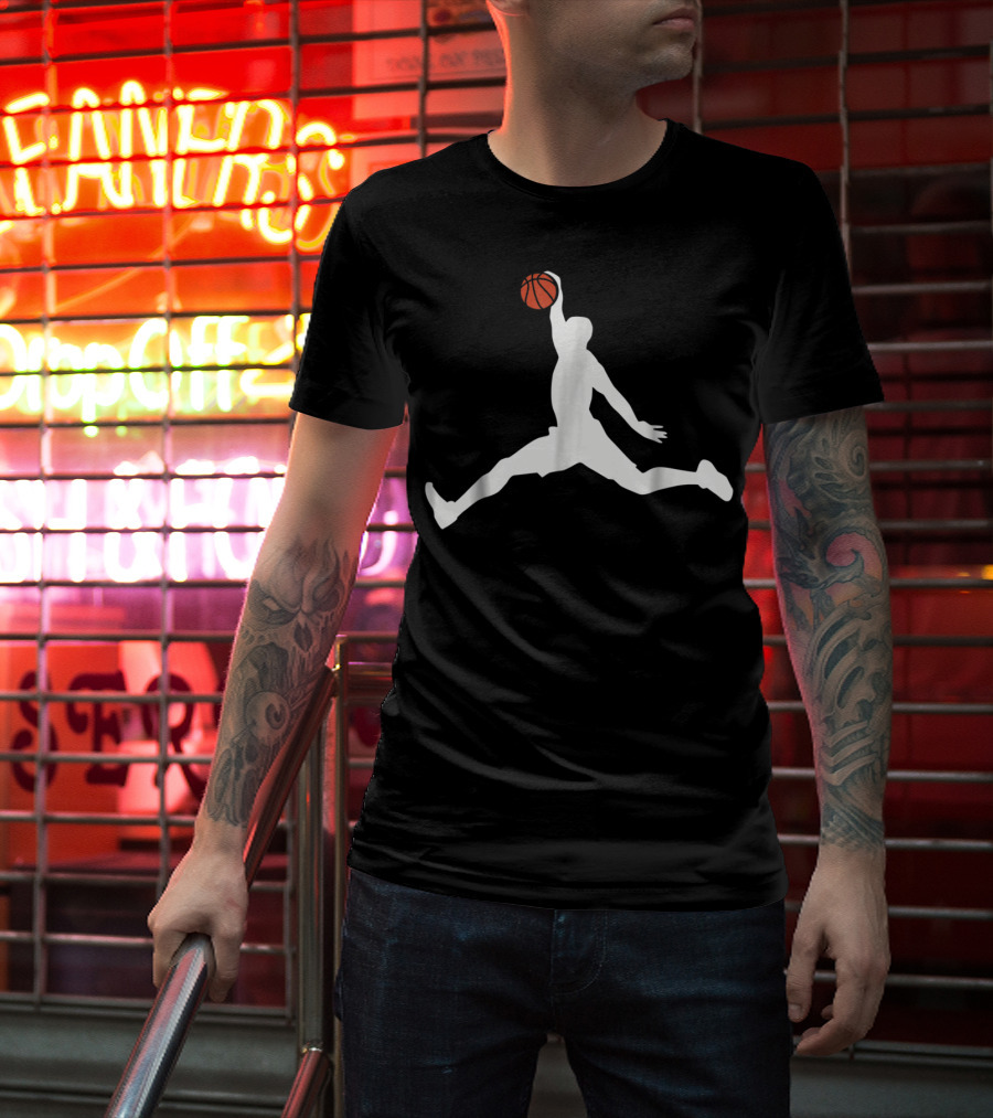 Basketball Player Jump Man Dunk T-Shirt