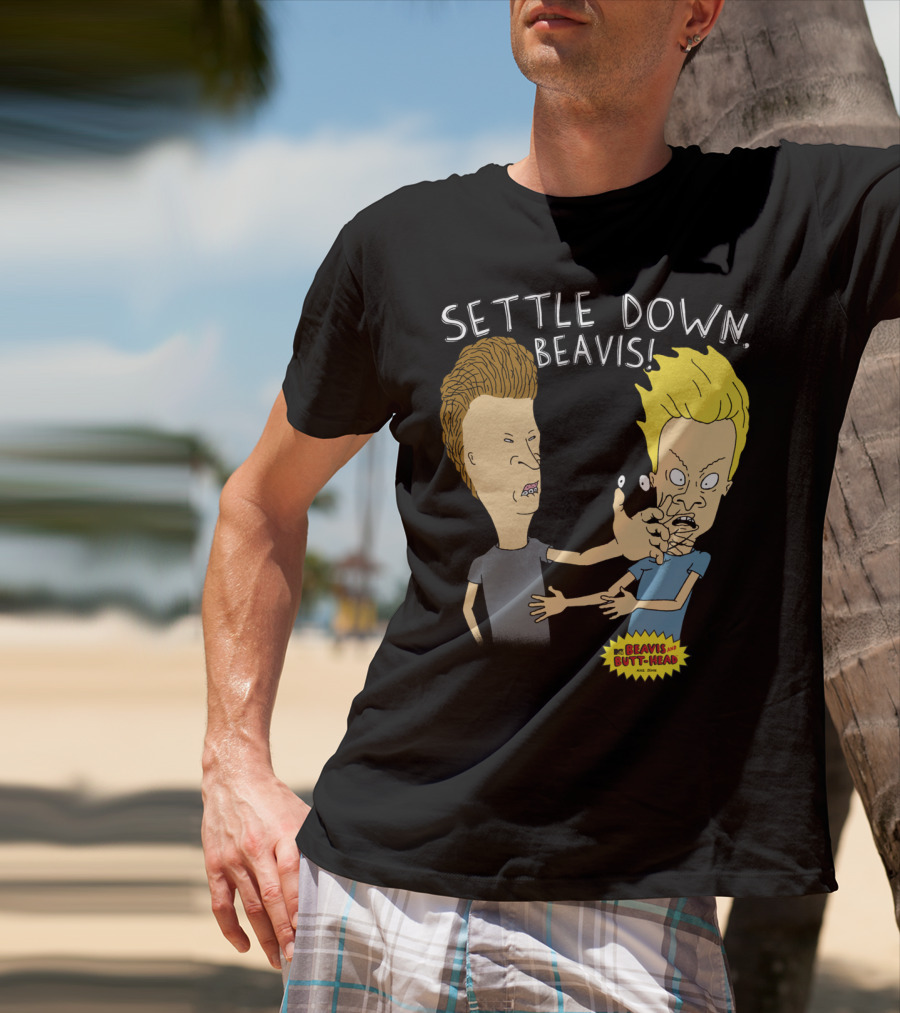 Settle Down Beavis Beavis And Butthead T-Shirt