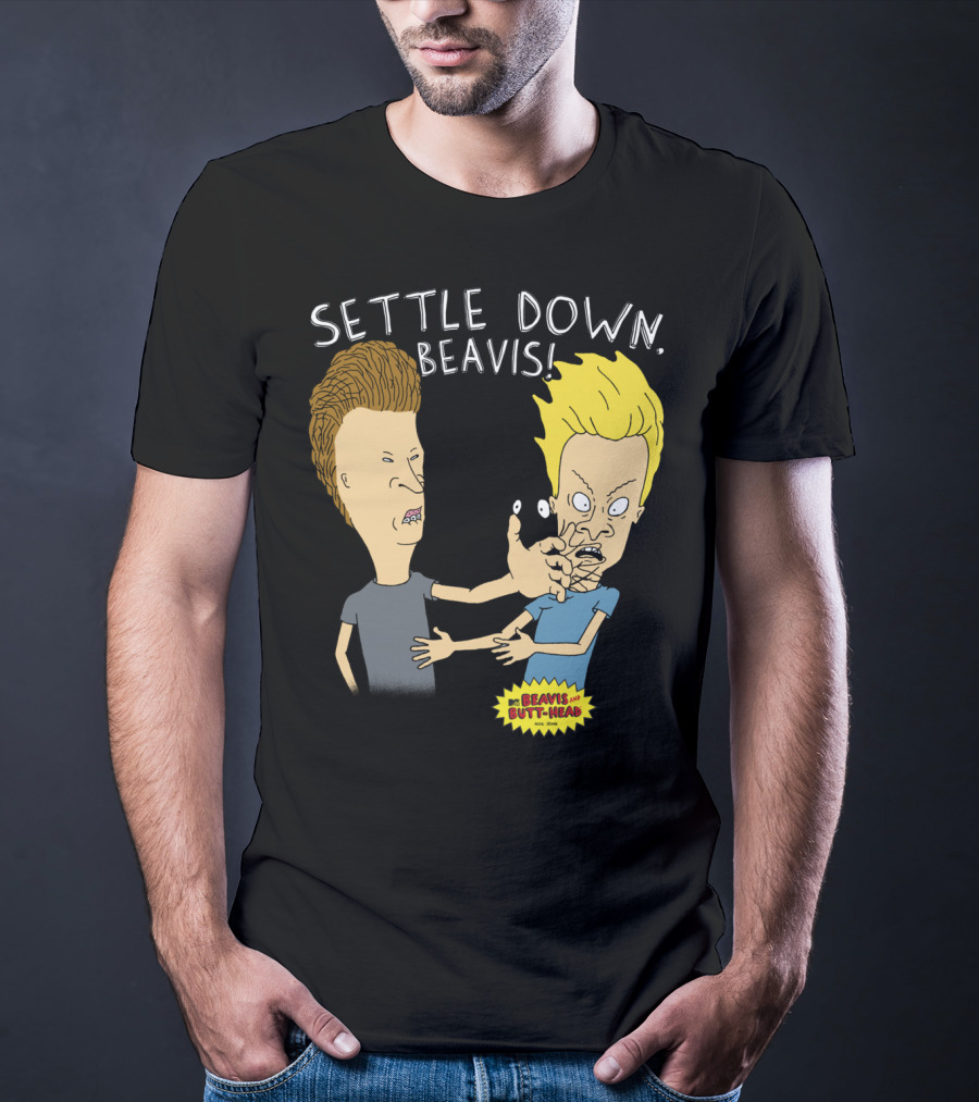 Settle Down Beavis Beavis And Butthead T-Shirt