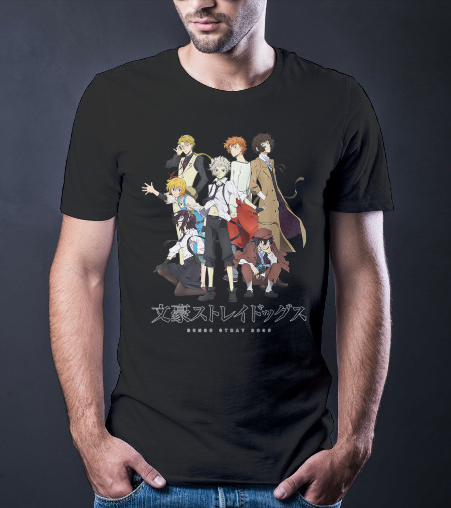 Bungo Stray Dogs Classic Anime Characters Ensemble T-Shirt