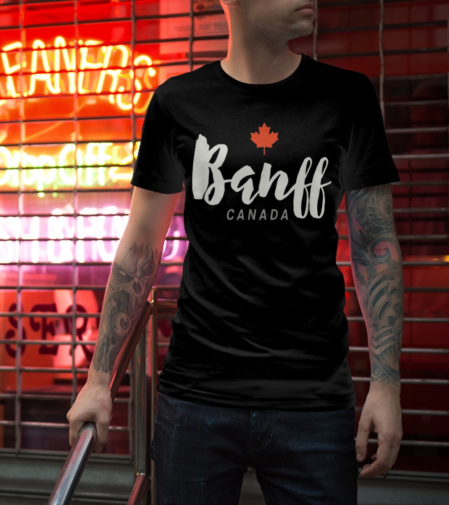 Banff Canada Maple Leaf National Park Classic Alberta T-Shirt