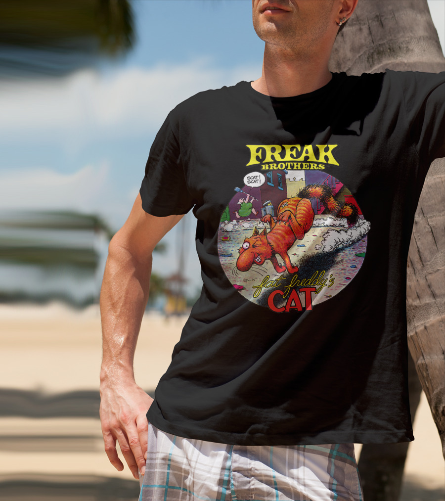 Freak Brothers Fat Freddy's Cat Scat Scat Comic T-Shirt