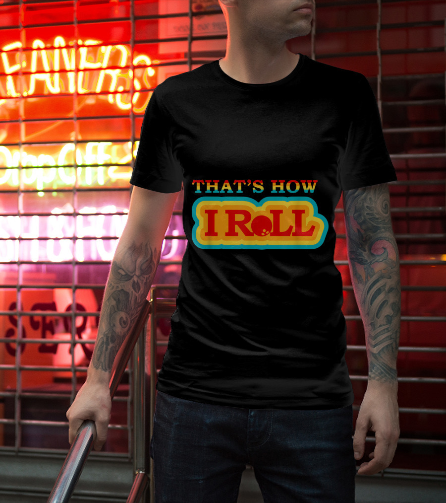Funny Cute Bowling That's How I Roll Vintage T-Shirt