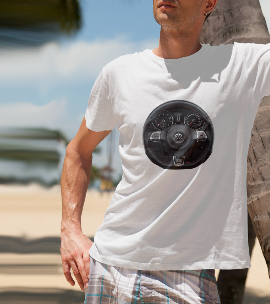 Volkswagen Steering Wheel Dashboard T-Shirt