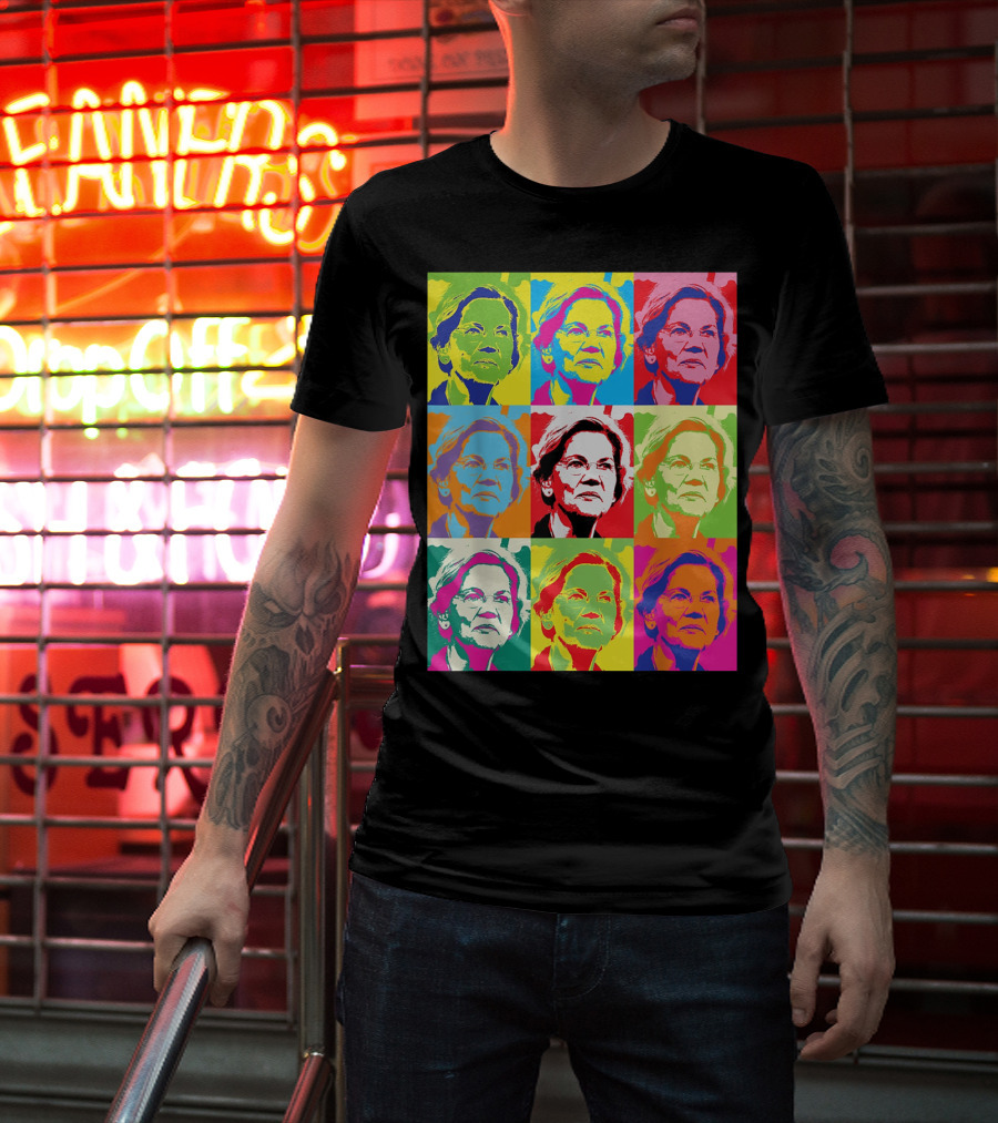 Elizabeth Warren Pop Art Superstar T-Shirt