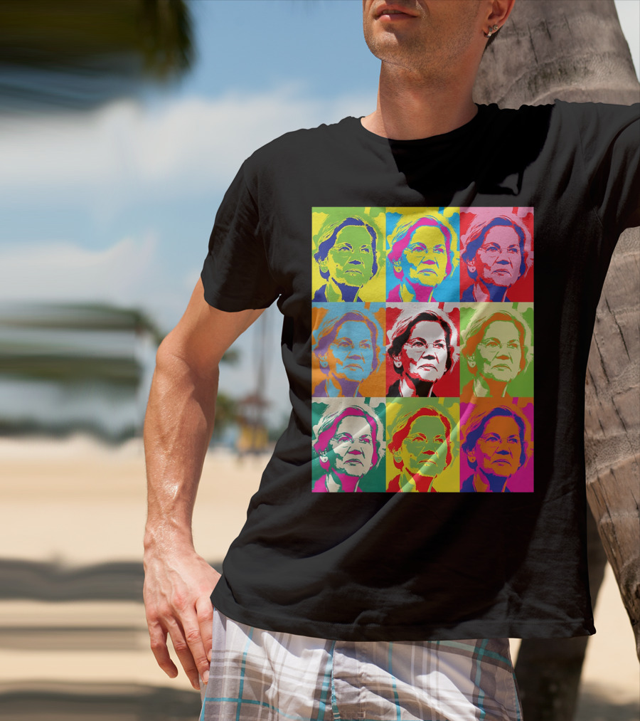 Elizabeth Warren Pop Art Superstar T-Shirt
