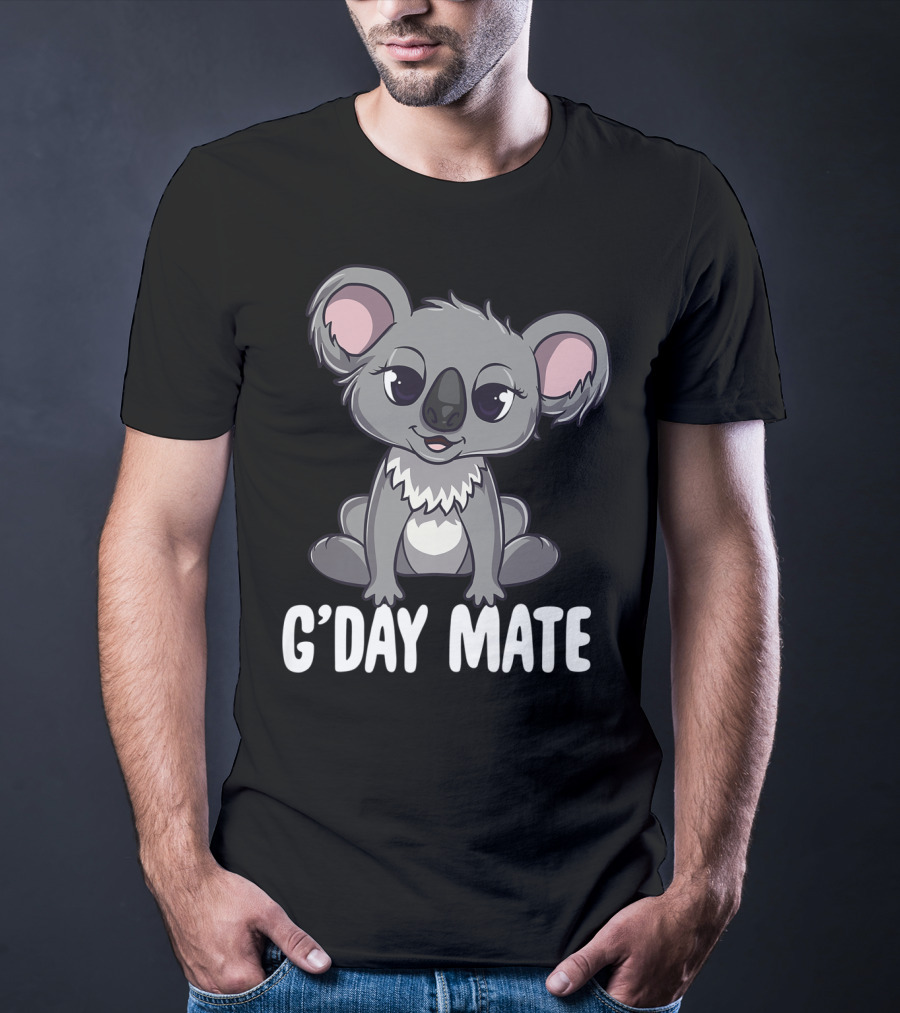 G'Day Mate Cute Kawaii Koala Australia T-Shirt