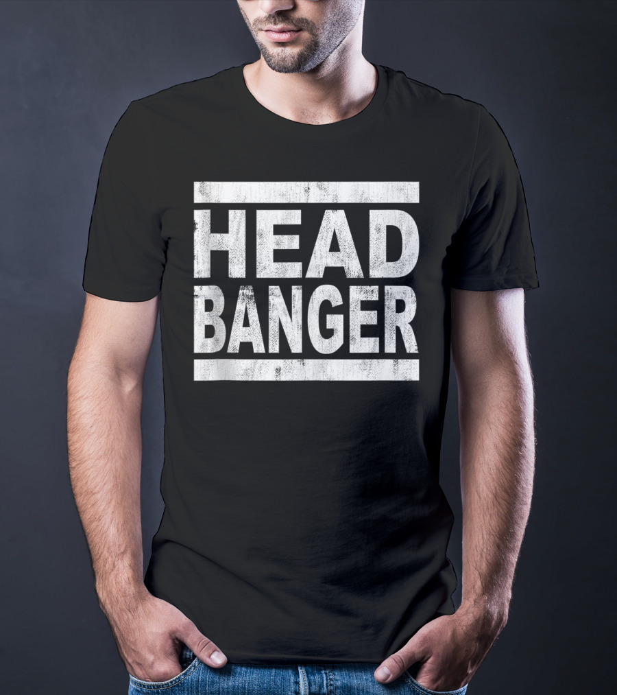 Headbanger Metalhead Rocker Dubstep Riddim Music T-Shirt