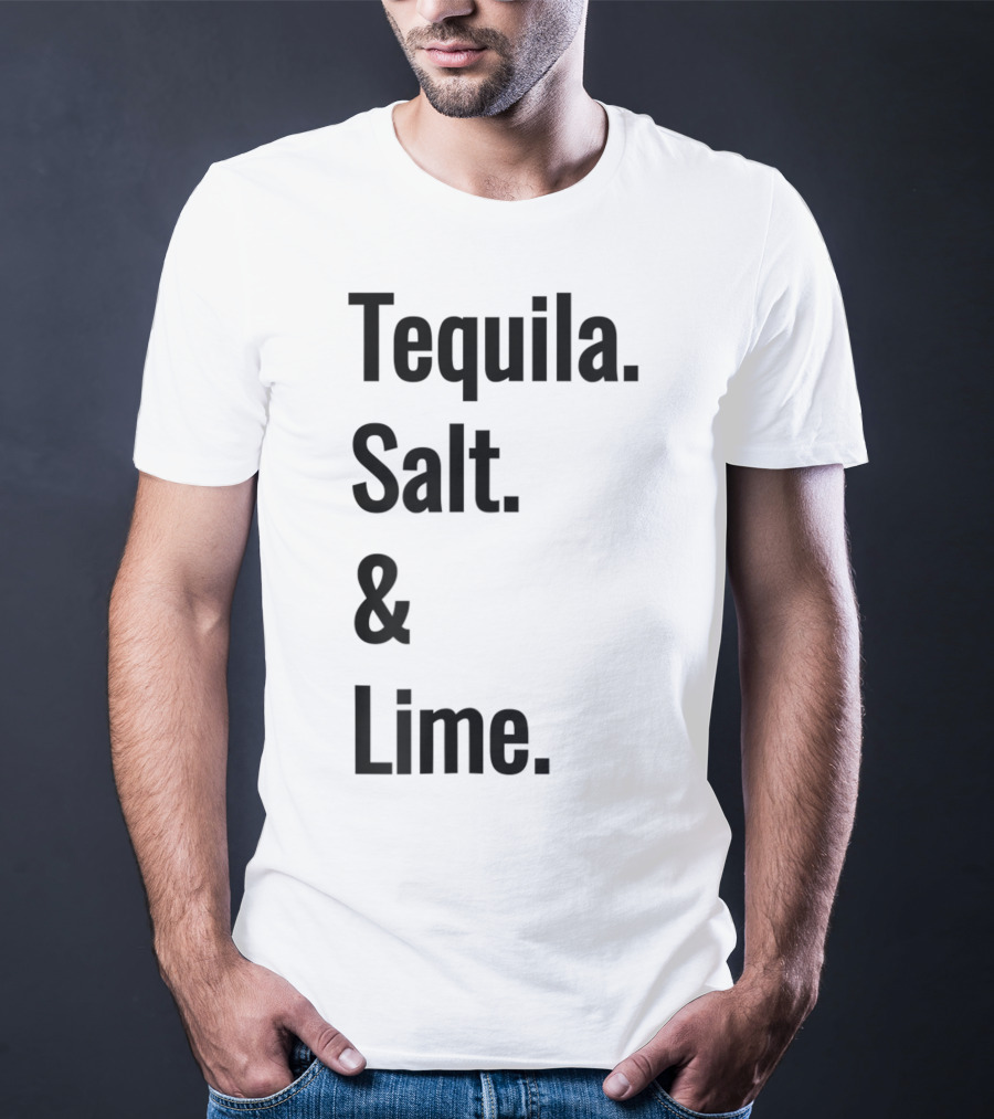 Tequila Salt And Lime Mexican Fiesta Outfit Drinker T-Shirt