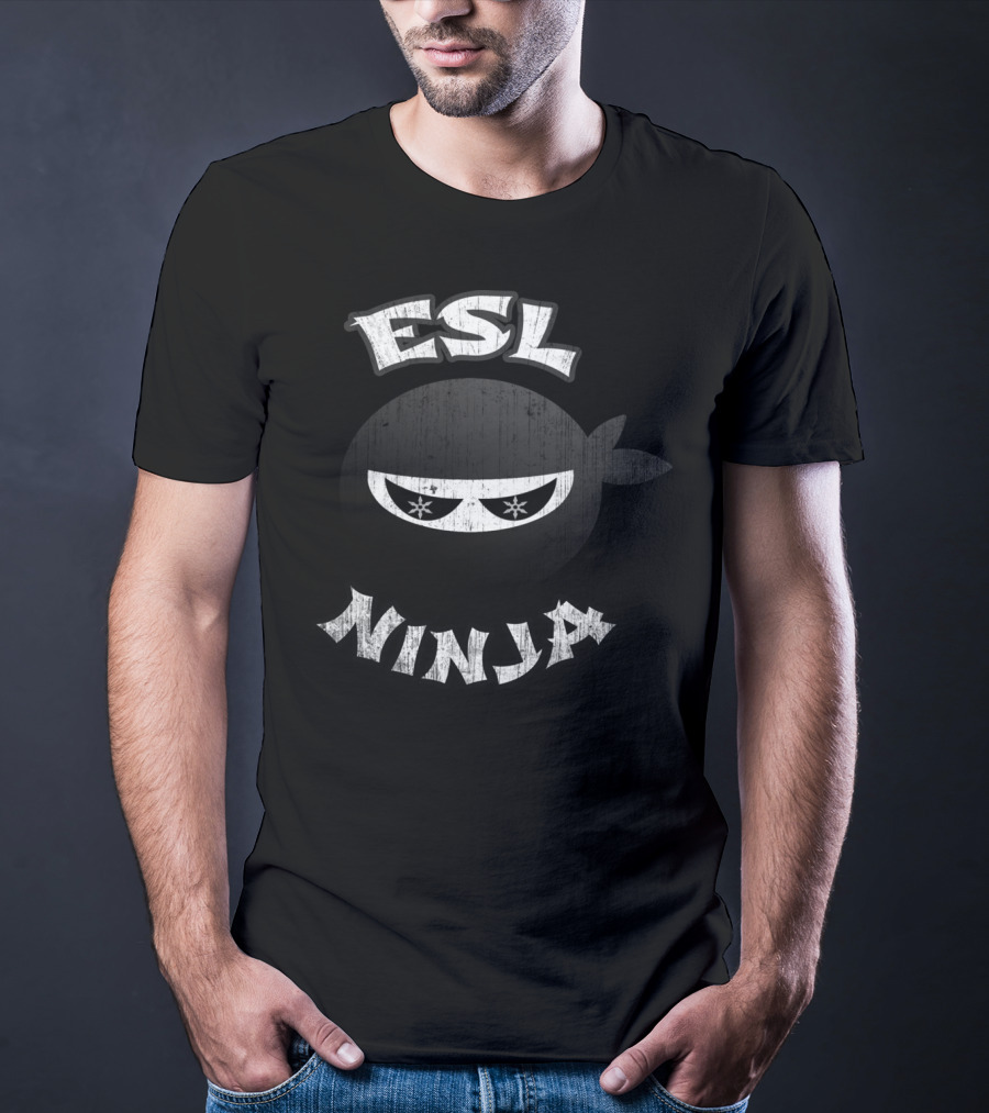 ESL Ninja Multitasking English Second Language T-Shirt