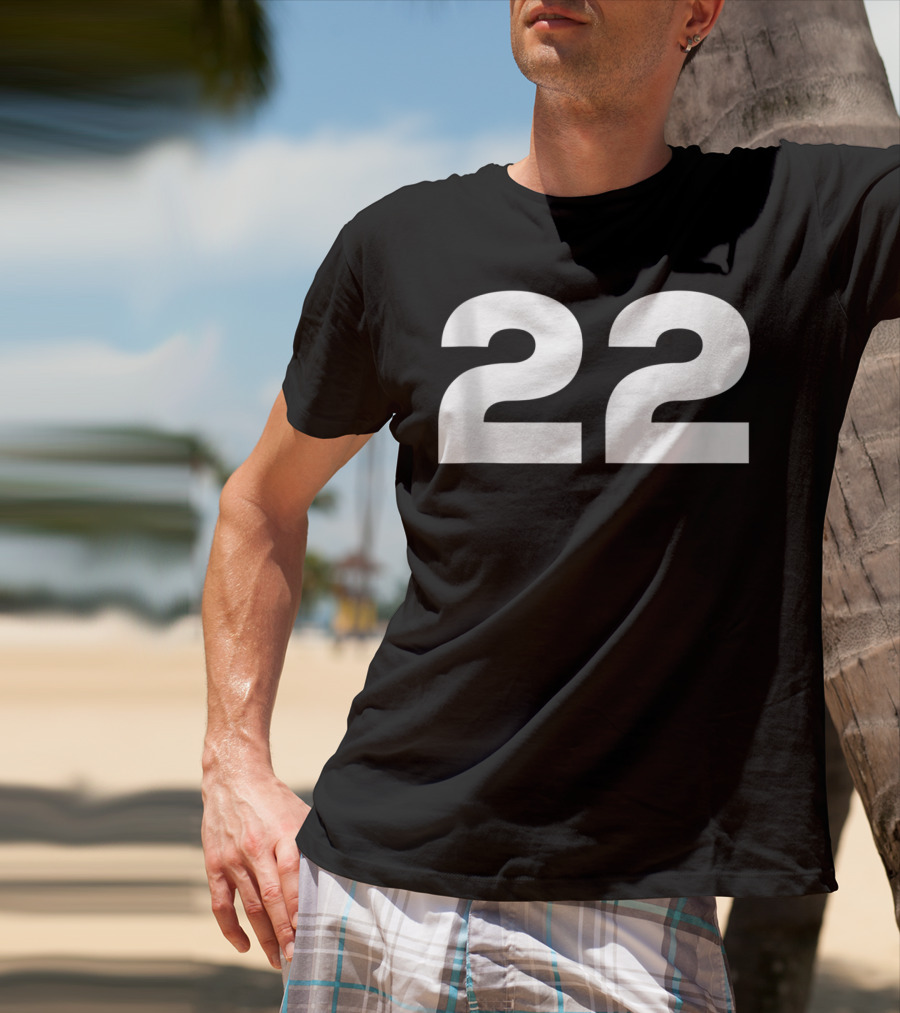 22 Fan Number Sports Jersey Style Team Group T-Shirt