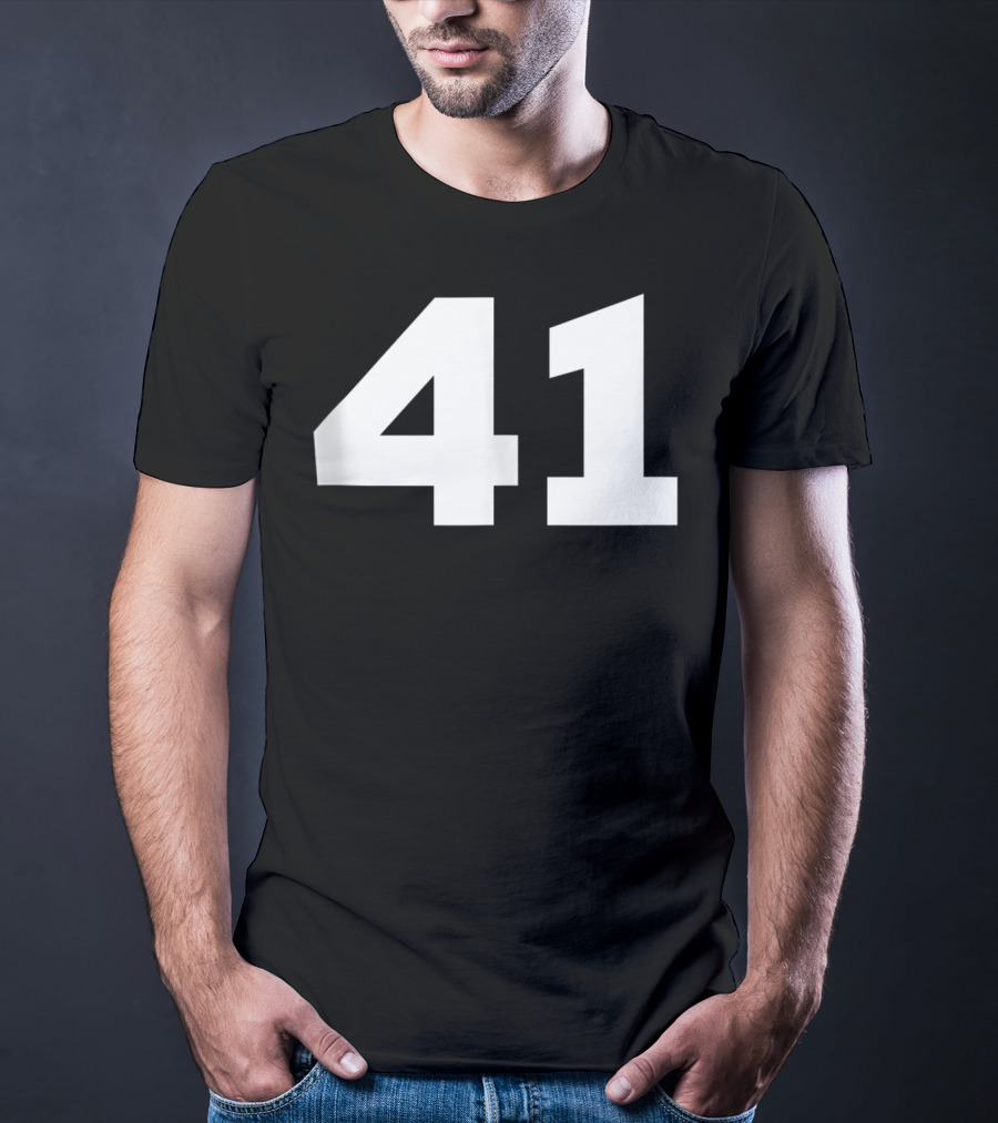 Number 41 Jersey Style Sport Team T-Shirt