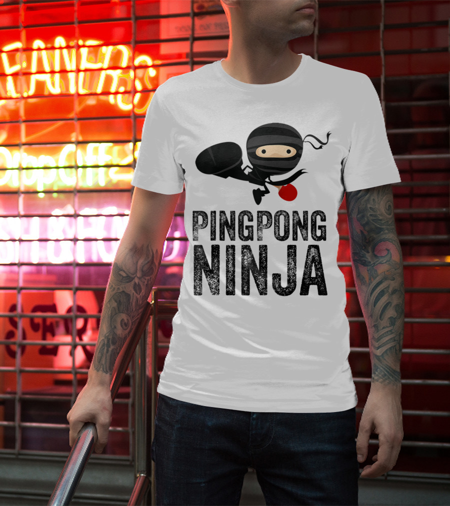 Ping Pong Ninja Table Tennis T-Shirt