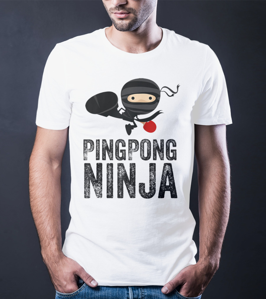 Ping Pong Ninja Table Tennis T-Shirt