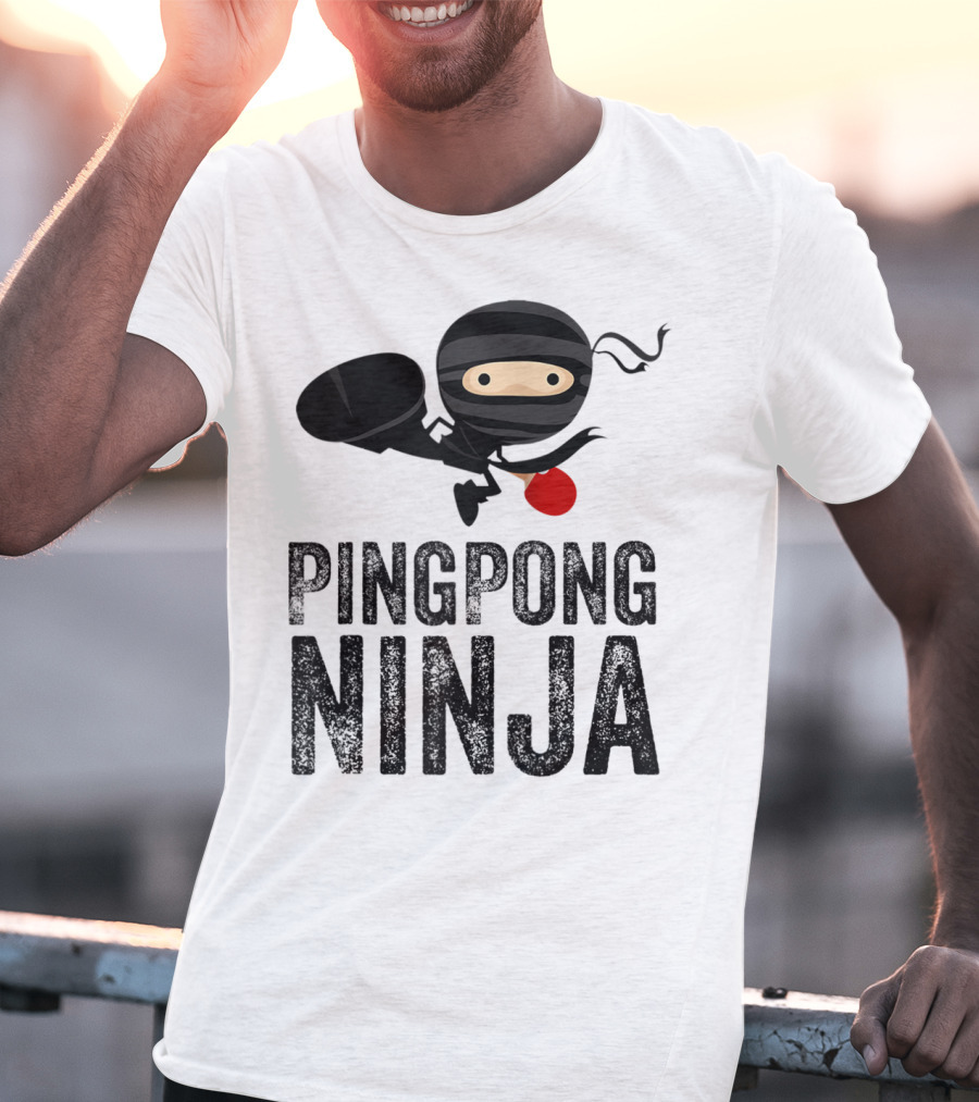 Ping Pong Ninja Table Tennis T-Shirt