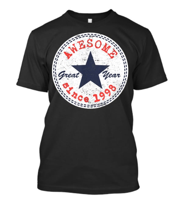 Awesome Great Year Since 1998 22nd Birthday Him Her 22 Year Old T-Shirt