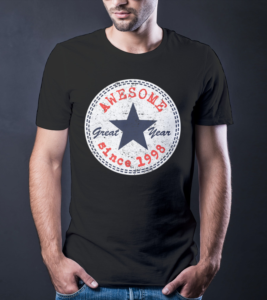 Awesome Great Year Since 1998 22nd Birthday Him Her 22 Year Old T-Shirt