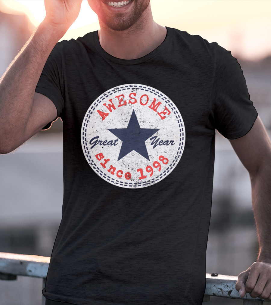 Awesome Great Year Since 1998 22nd Birthday Him Her 22 Year Old T-Shirt