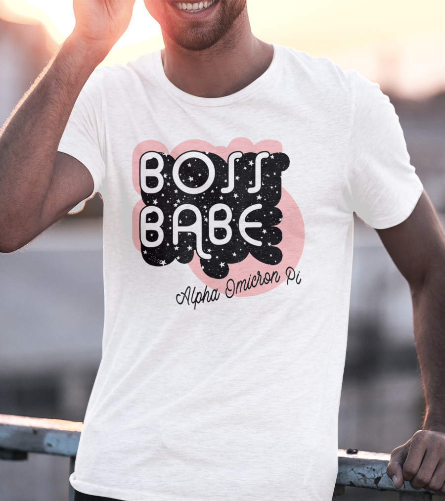 Boss Babe Alpha Omicron Pi Sorority Greek T-Shirt