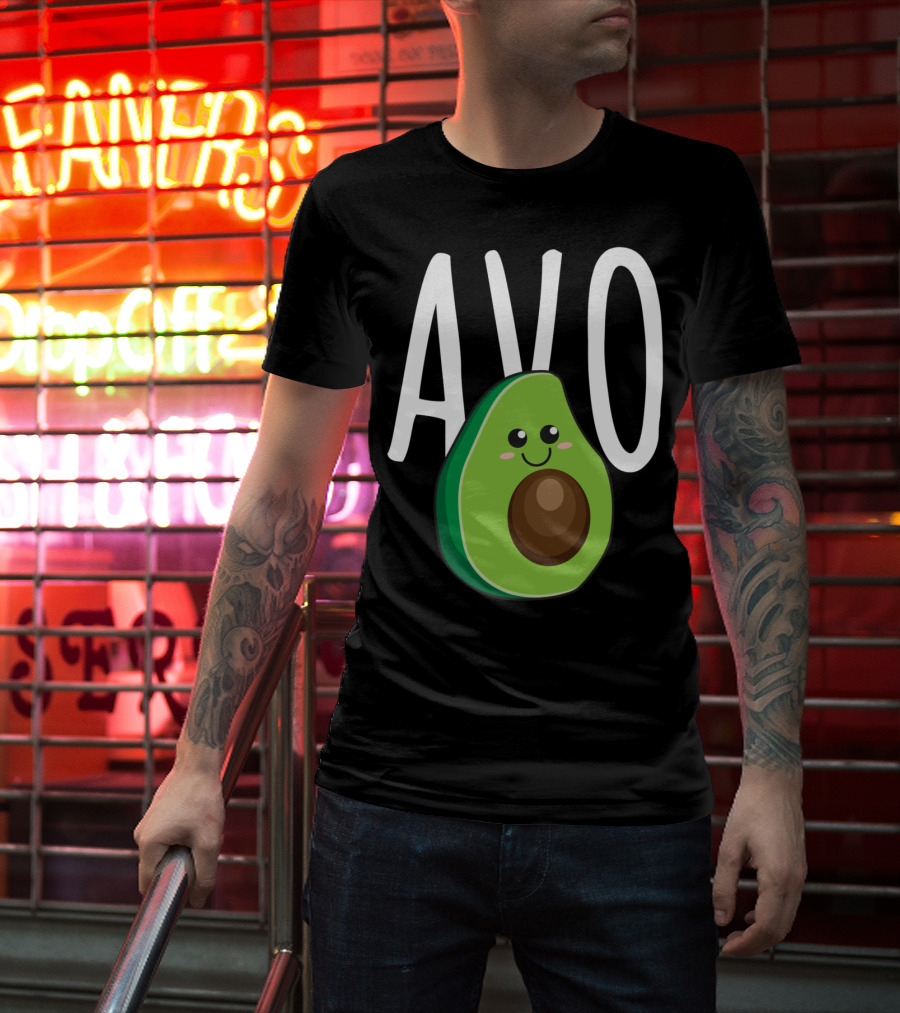 Avo Avocado Cute Vegan Couples Loves Matching T-Shirt