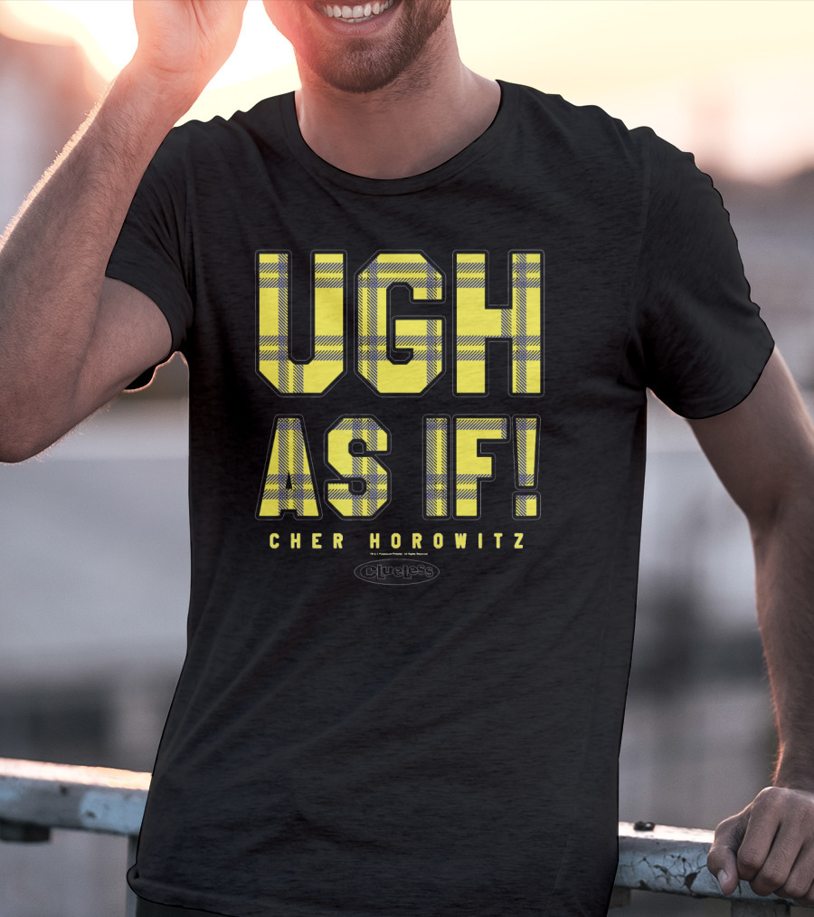 Ugh As If Cher Horowitz Clueless Yellow Plaid T-Shirt