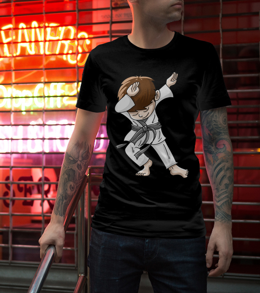 Cool Karate Boy Dabbing Hip Hop Judo Dance Fun T-Shirt
