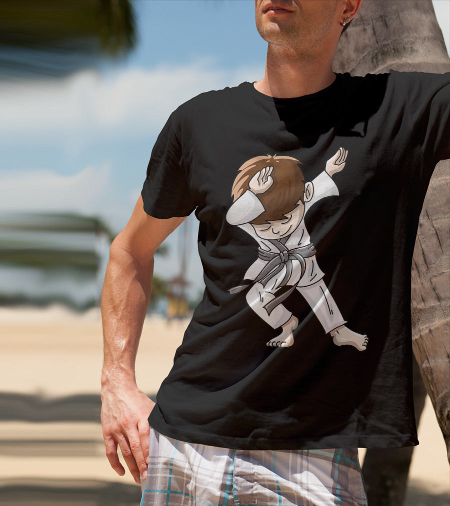 Cool Karate Boy Dabbing Hip Hop Judo Dance Fun T-Shirt