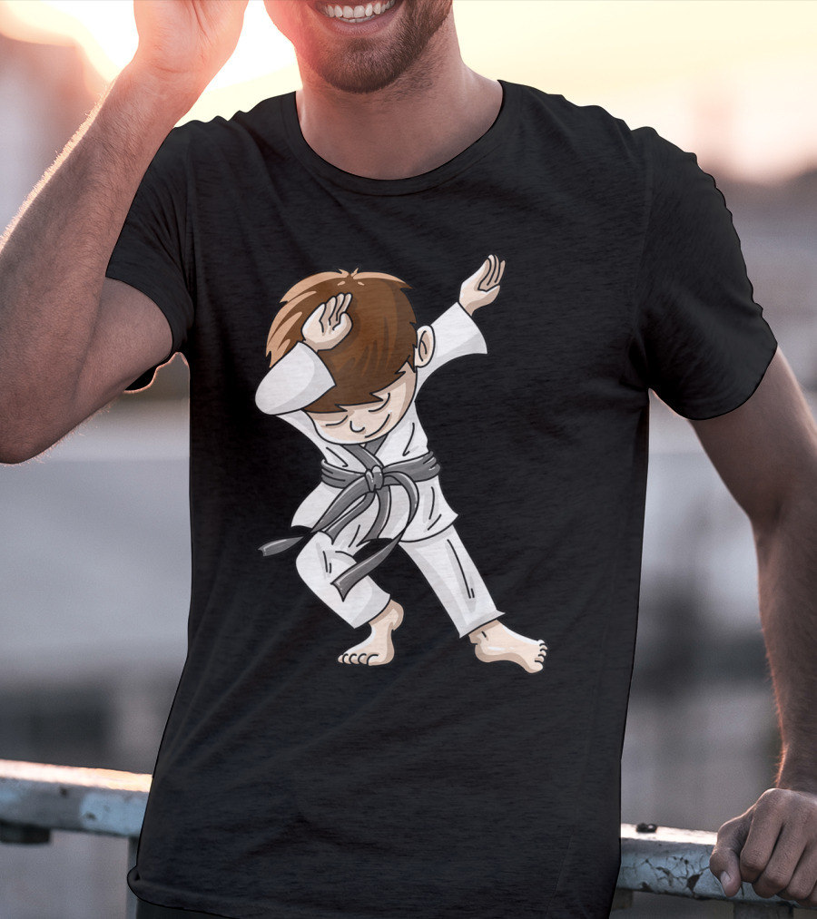 Cool Karate Boy Dabbing Hip Hop Judo Dance Fun T-Shirt
