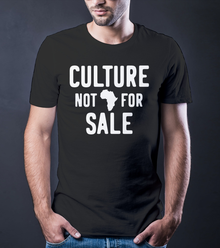 Culture Not For Sale Black History Month Africa Map T-Shirt