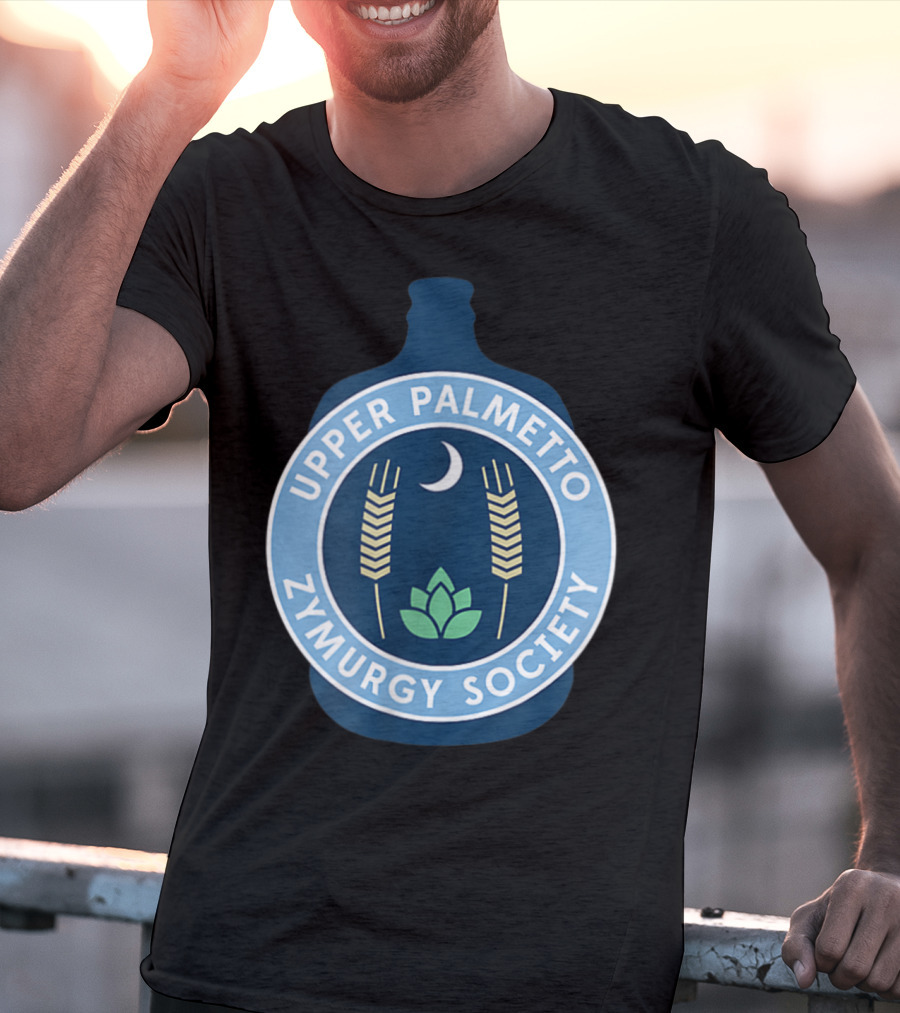 Upper Palmetto Zymurgy Society Moon Wheat Homebrew Club T-Shirt