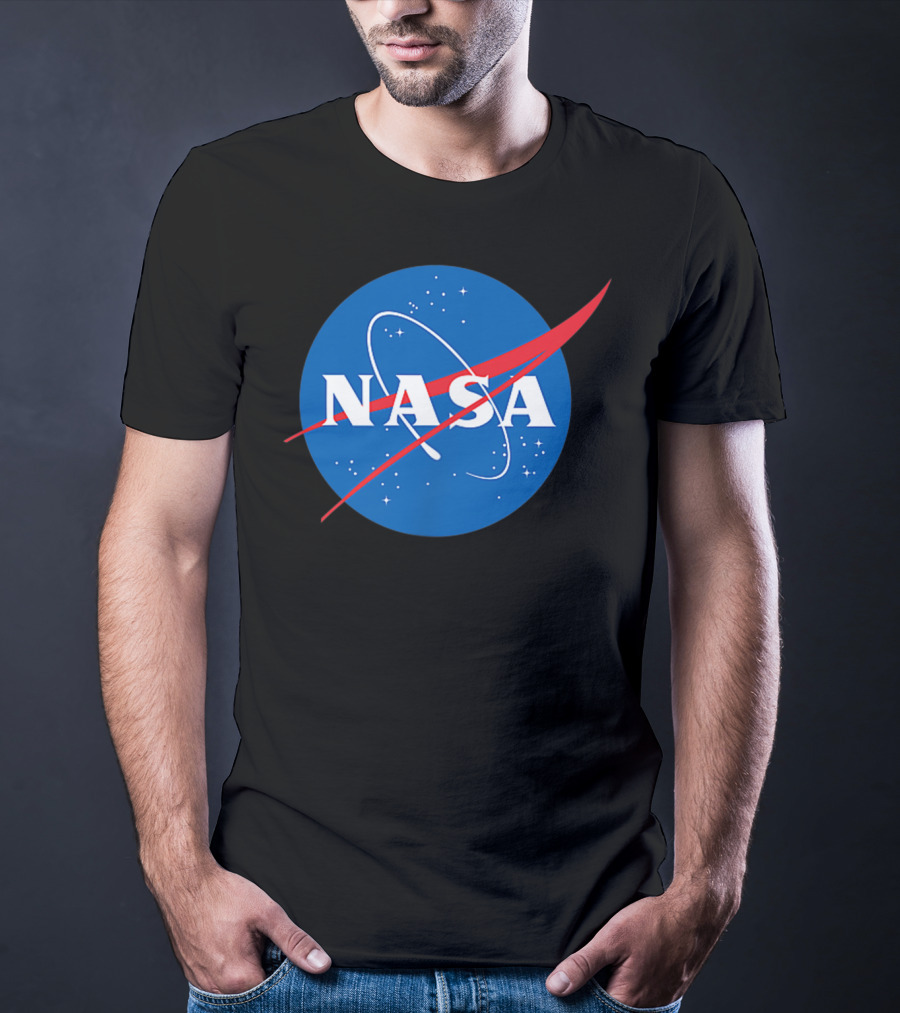 Nasa Officially Licensed NASA Worm Logo Space Badge T-Shirt