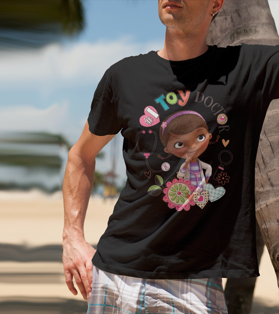Disney Doc McStuffins Toy Doctor Dottie Hearts And Flowers T-Shirt