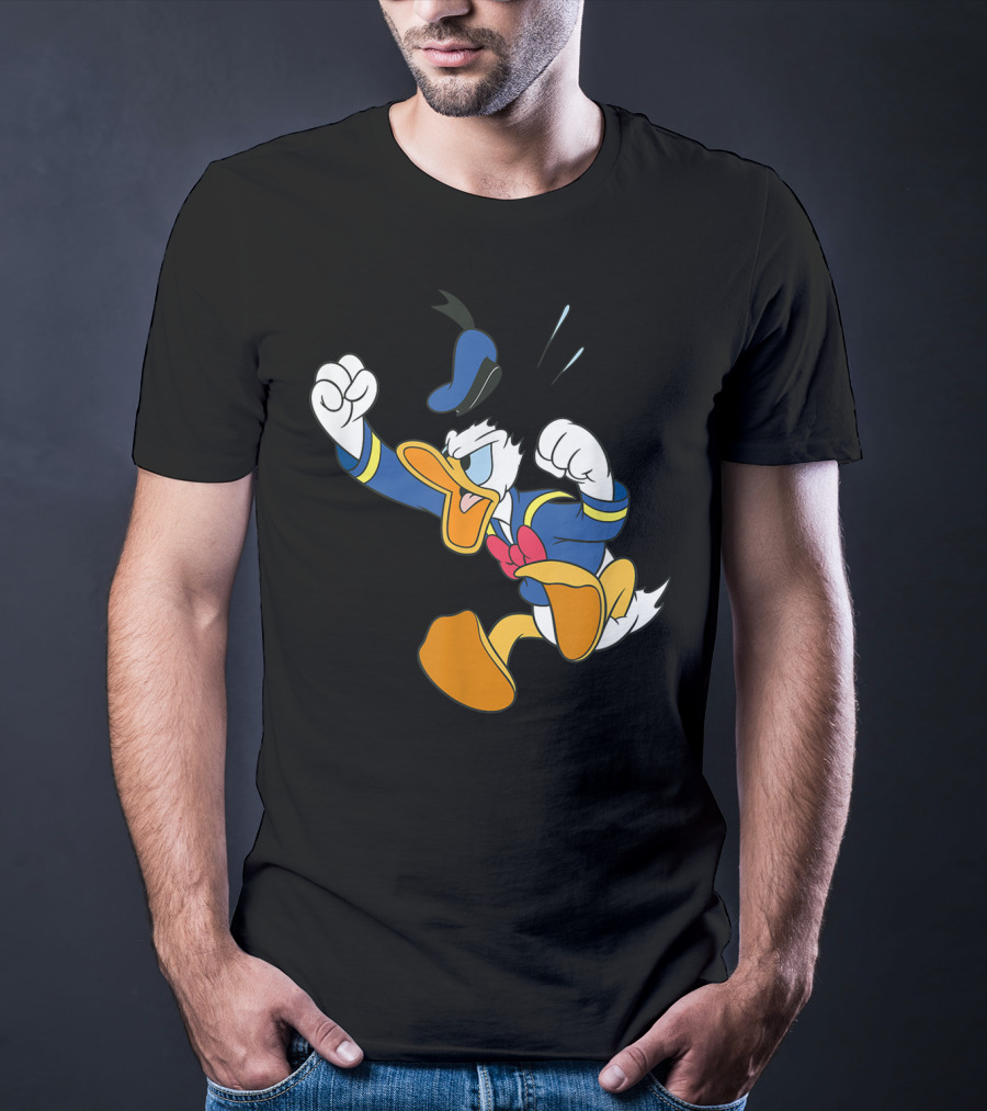Disney Donald Duck Fit Of Anger Classic Character Pose T-Shirt