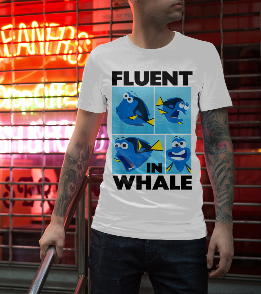 Disney Finding Dory Fluent In Whale Dory Expressions T-Shirt