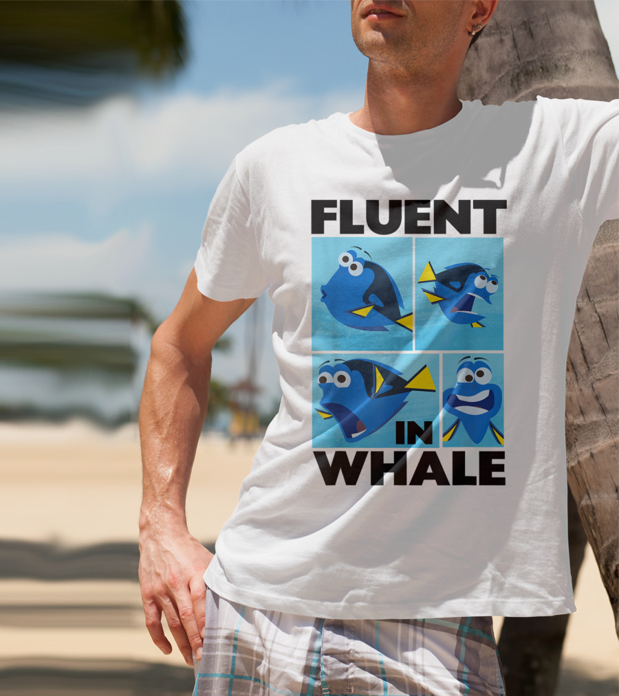 Disney Finding Dory Fluent In Whale Dory Expressions T-Shirt