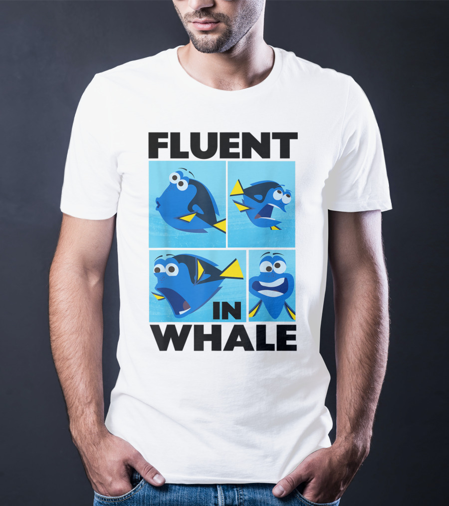 Disney Finding Dory Fluent In Whale Dory Expressions T-Shirt