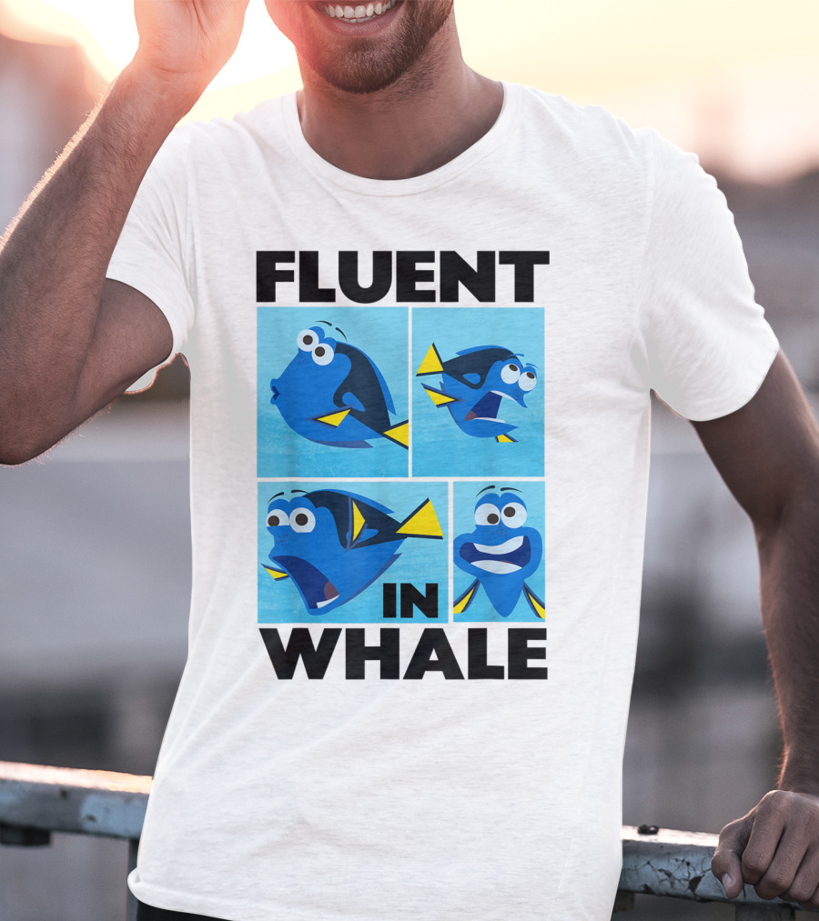 Disney Finding Dory Fluent In Whale Dory Expressions T-Shirt