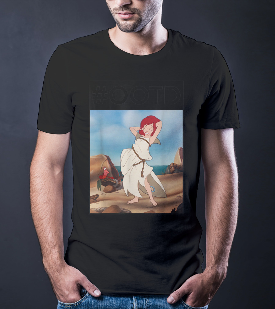 OOTD Disney Little Mermaid Ariel Beach Scene T-Shirt