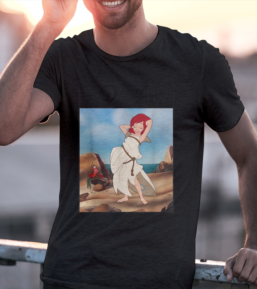 OOTD Disney Little Mermaid Ariel Beach Scene T-Shirt