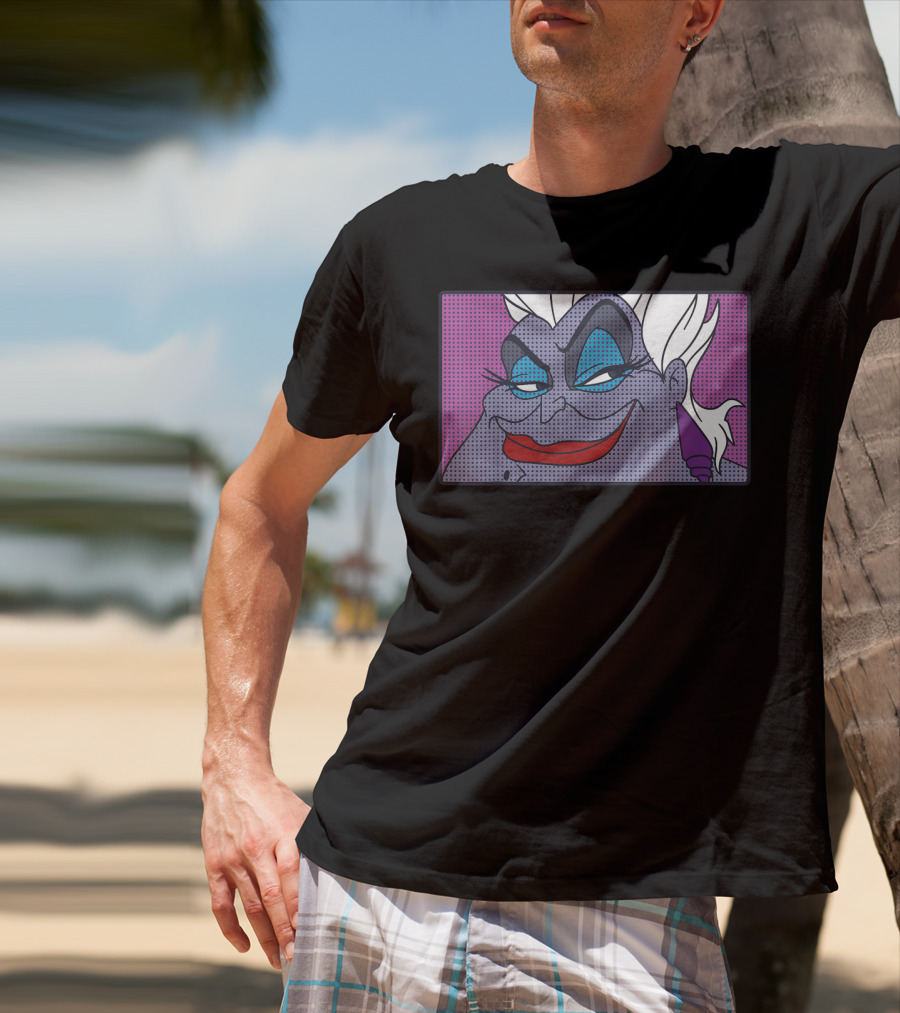 Disney Little Mermaid Ursula Pop Art Comic T-Shirt