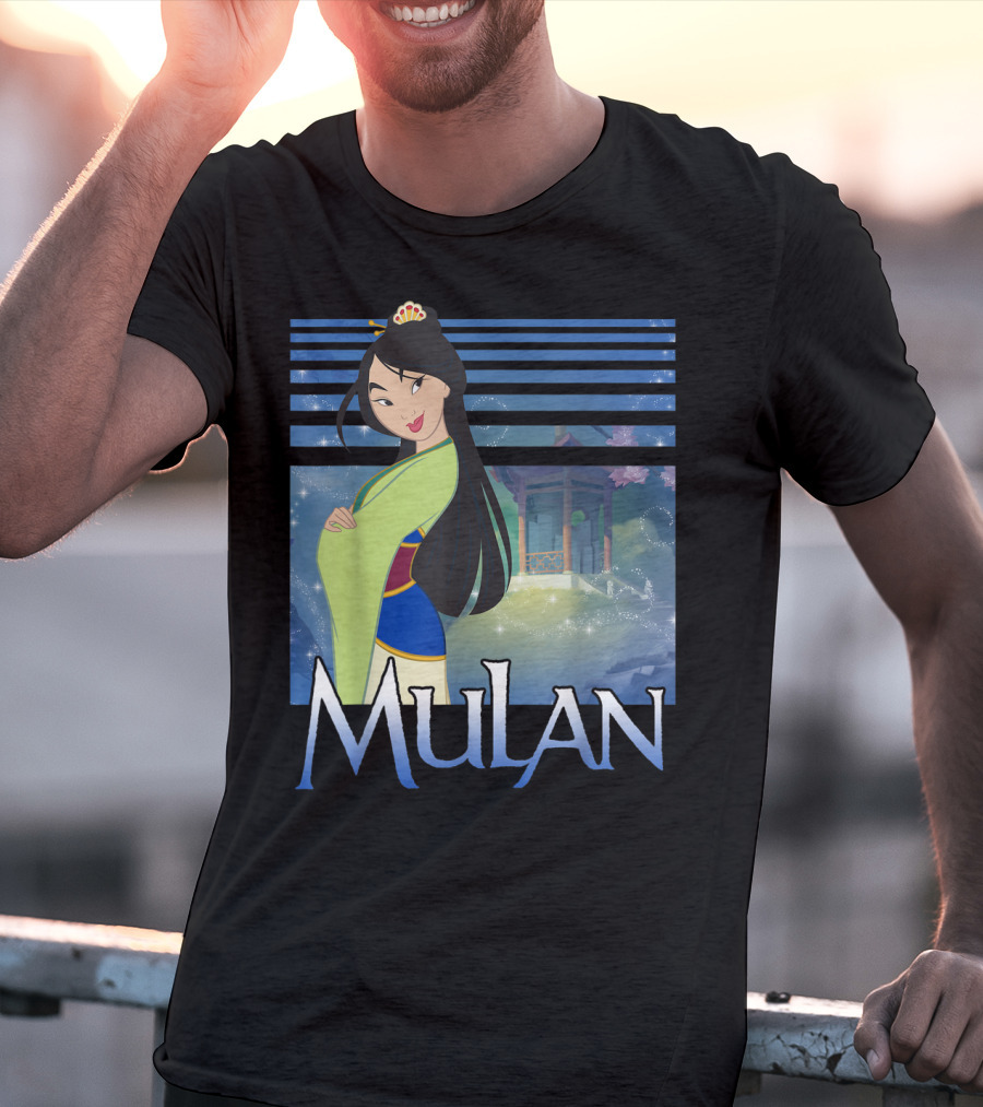 Disney Mulan Green Dress Sparkles Scene T-Shirt