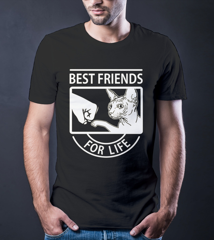 Best Friends For Life Fist Bump Cat T-Shirt
