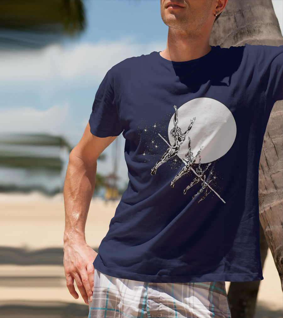Hawkwind Band Space Themed Astronauts Moon Jumping T-Shirt