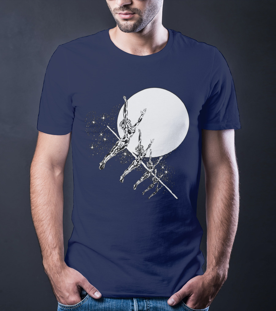 Hawkwind Band Space Themed Astronauts Moon Jumping T-Shirt